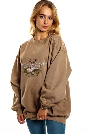 VINTAGE DEER SWEATSHIRT SW319