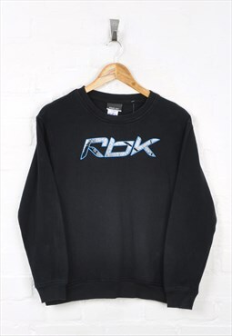 Vintage Reebok Sweater Black Ladies XS