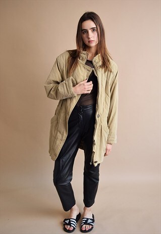 VINTAGE 90'S RETRO OVERSIZED SPORTS JACKET PARKA COAT