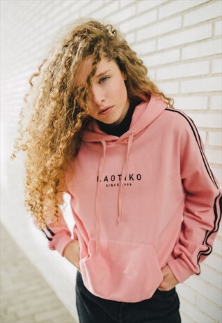 KAOTIKO SWEATSHIRT IN PINK WITH LOGO