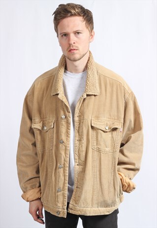 VINTAGE FLEECE LINED CORDUROY JACKET