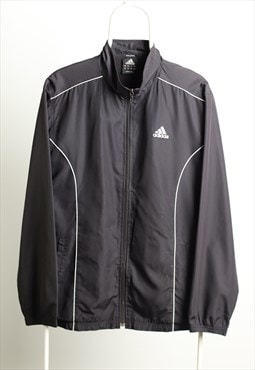 Vintage Adidas Sportswear Shell Logo Jacket  Black