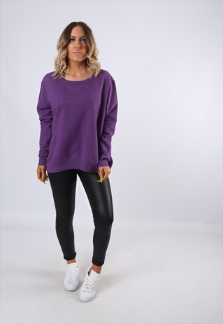 SWEATSHIRT JUMPER OVERSIZED PLAIN UK 16 (EAEQ)