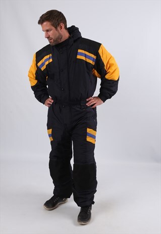 VINTAGE LOOP FULL SKI SUIT SPORTS TALL UK L 42 - 44" (EBL)