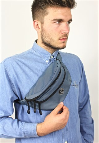 90'S RETRO BLUE BUM BAG