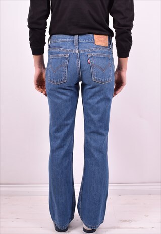 LEVI'S 518 WOMENS VINTAGE JEANS W30 L30 BLUE 90'S