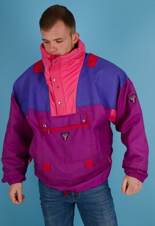 VINTAGE SKI JACKET IN MULTI NJ674