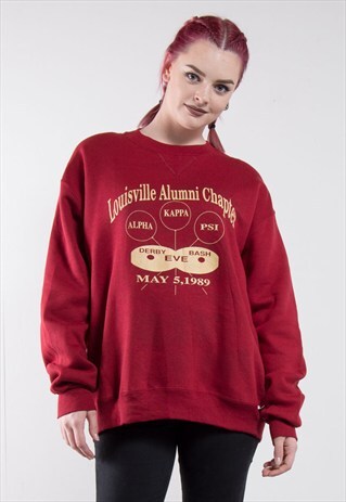 LOUISVILLE FRAT 80'S COLLEGE SWEATSHIRT JUMPER