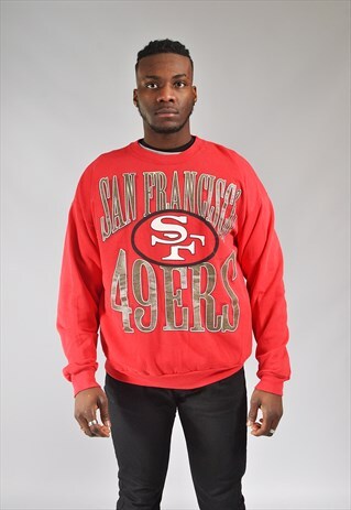 VINTAGE RED SAN FRANCISCO 49ERS SWEATSHIRT