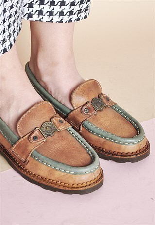 90S LEATHER PENNY LOAFERS