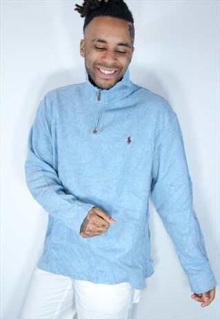 RALPH LAUREN 1/4 ZIP SWEATSHIRT
