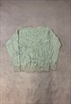 VINTAGE KNITTED JUMPER ABSTRACT PATTERNED KNIT SWEATER