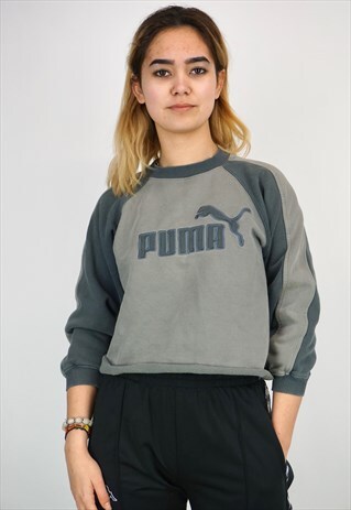 VINTAGE 90'S PUMA CROPPED SWEATSHIRT