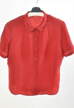 VINTAGE 90S blouse in maroon
