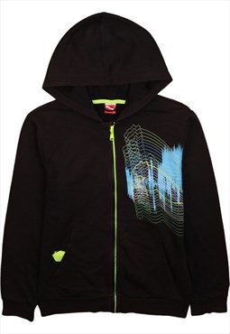 Puma 90's Spellout Full Zip Up Hoodie XLarge Black