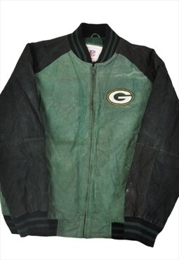 Vintage NFL Green Bay Packers Bomber Jacket Green/Black XXL