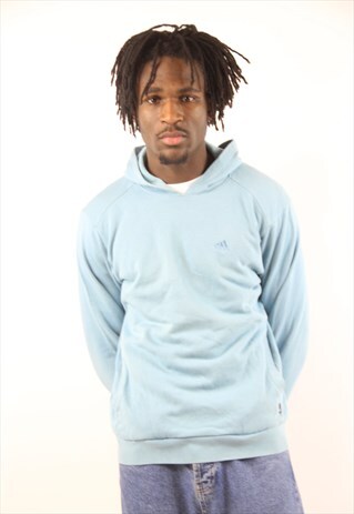 VINTAGE ADIDAS MINT BLUE HOODIE
