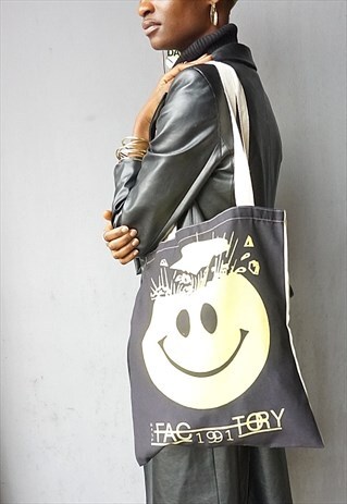 WASP FACTORY, RAVE, FESTIVAL CANVAS TOTE BAG