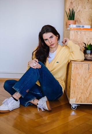 UNISEX VINTAGE LACOSTE WOOL CARDIGAN