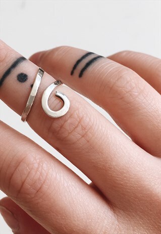 STERLING SILVER EGYPTIAN MIDI RING