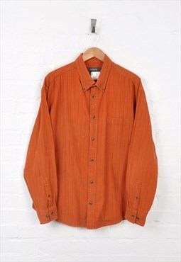 Vintage Cord Shirt Orange XL