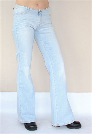 VINTAGE 70'S STYLE WRANGLER KICK FLARE JEANS