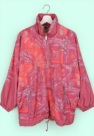 TRIUMPH VINTAGE 90'S JACKET WINDBREAKER RETRO CRAZY PRINT