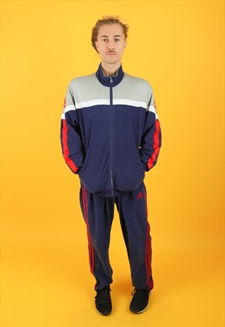 VINTAGE 1990S ADIDAS EQUIPMENT VELOUR FULL TRACKSUIT