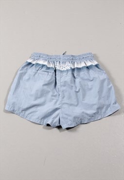 Vintage Reebok Shorts in Blue Summer Sports Swim Trunks XS