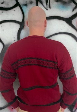 Vintage red classic 80's graphic sweatshirt {310}