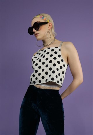DREAMING CROP TOP IN POLKA DOT