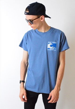 VINTAGE 90S BLUE TSUNAMI T-SHIRT