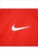 VINTAGE NIKE RED BUTTON NECK TRACKSUIT TOP MENS