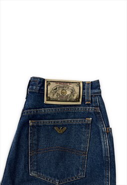 Womens Vintage Armani jeans blue high waisted mom jeans