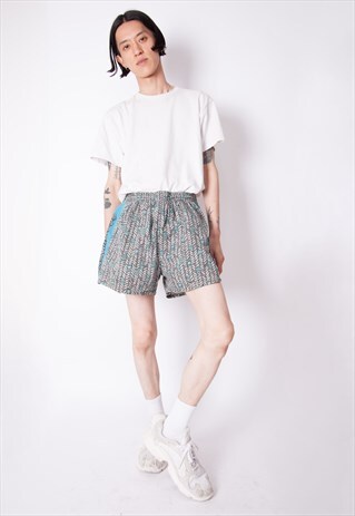 VINTAGE 80S PATTERN SHORTS ID:6239