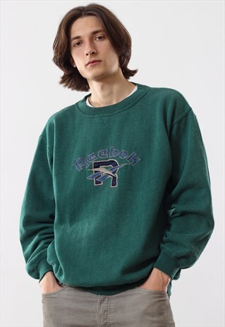 90'S VINTAGE MENS REEBOK BIG LOGO CREW NECK SWEATSHIRT