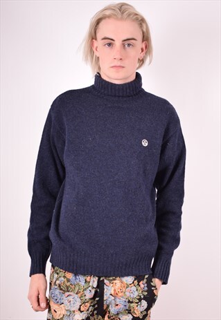 NORTH SAILS MENS VINTAGE JUMPER SWEATER SMALL BLUE 90S