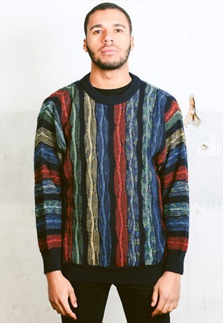 VINTAGE COOGI STYLE PATTERNED JUMPER