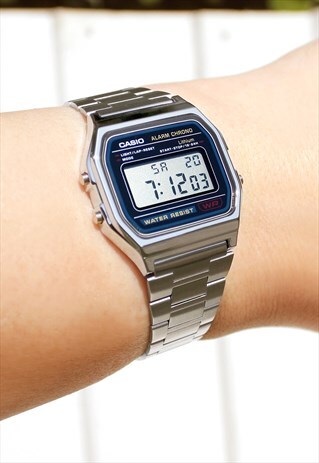 Casio Silver A158WA Digital Watch (Japan import)