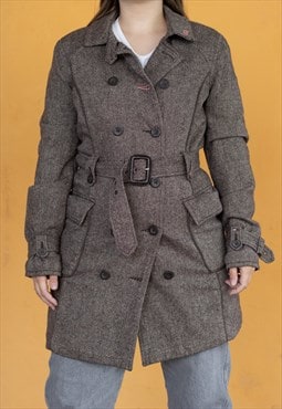 Vintage Tommy Hilfiger Coats Trench in Grey L