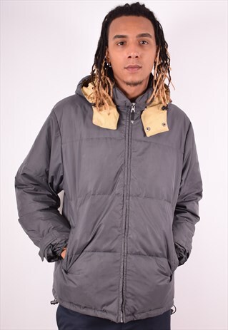 DIADORA MENS VINTAGE PADDED JACKET XXL GREY 90S