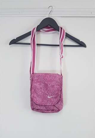 NIKE SIDE BAG PINK PATTERNED DEADSTOCK VINTAGE 00S.