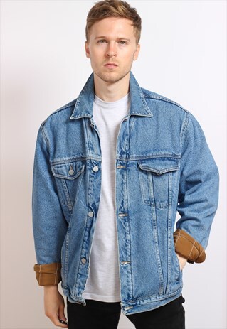VINTAGE FLEECE LINED DENIM JACKET