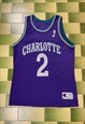 Vintage 90s NBA Larry Johnson Charlotte Hornets Jersey