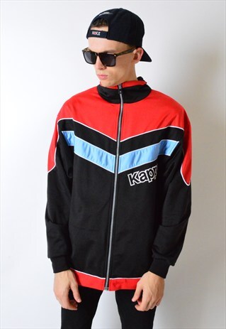 VINTAGE 90S COLOUR BLOCK KAPPA TRACK JACKET