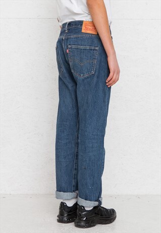VINTAGE RETRO BLUE LEVI'S 501 FIT DENIM JEANS