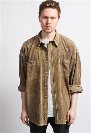 VINTAGE OVERSIZED CORDUROY SHIRT