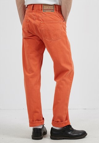 VINTAGE ORANGE DIESEL DENIM JEANS