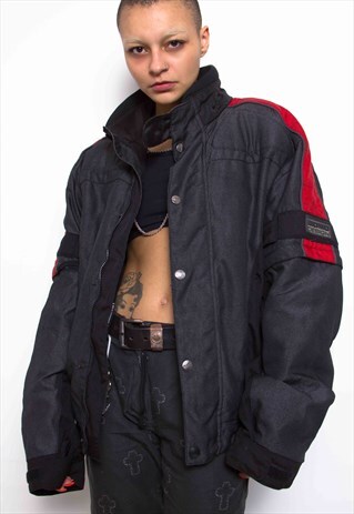 VINTAGE 90S UNISEX MOMO DESIGN MOTORCYCLE JACKET ID:5114