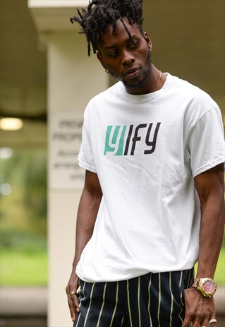 2TONE LOGO T-SHIRT IN WHITE